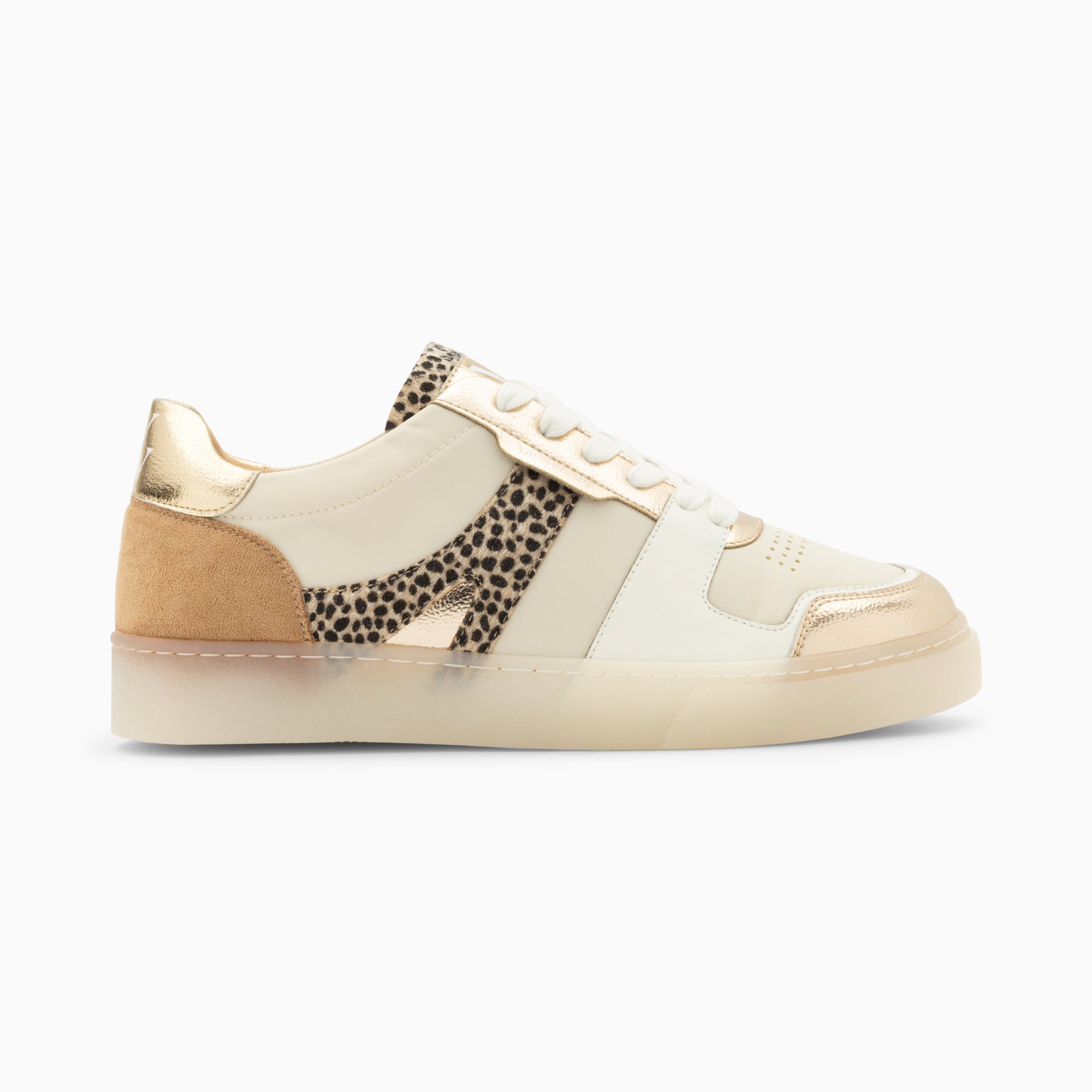 White Girls' Beaded Sole Lace-Up Sneakers - CHARLES & KEITH KW